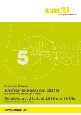 Faktor 5 Preis 2016